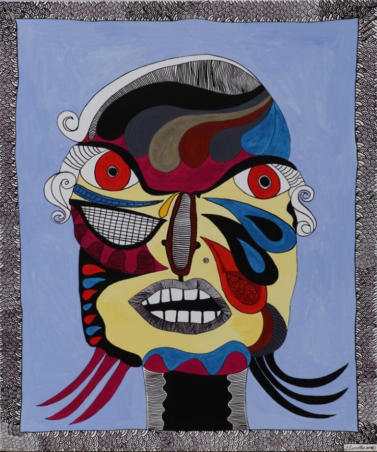 Kabuki, from the Seikaiha Japanese waves pattern series by Frantz Lamothe