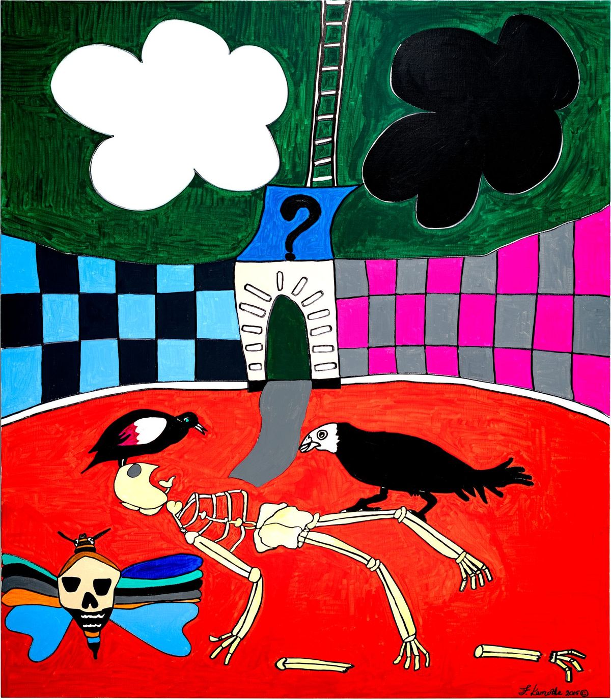 The Skeleton, from the recent paintings by Frantz Lamothe